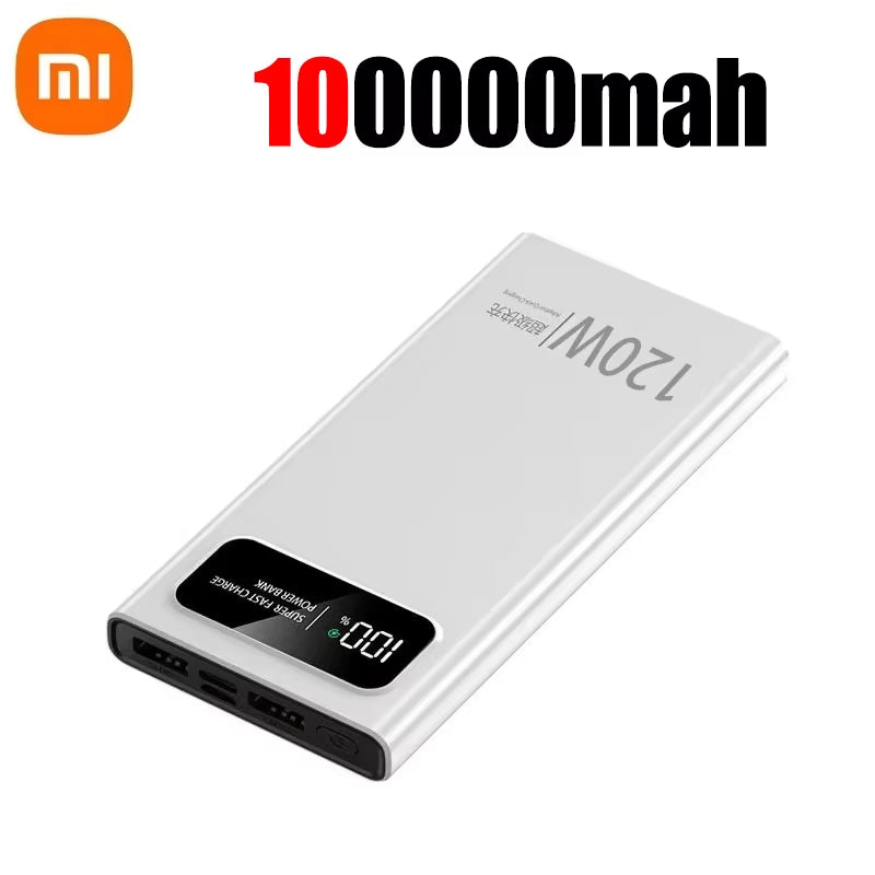 120W Mobile Power Bank Super Fast Charge 200000Mah Large Capacity Fast Charge Battery External Battery Mobile Power Bank