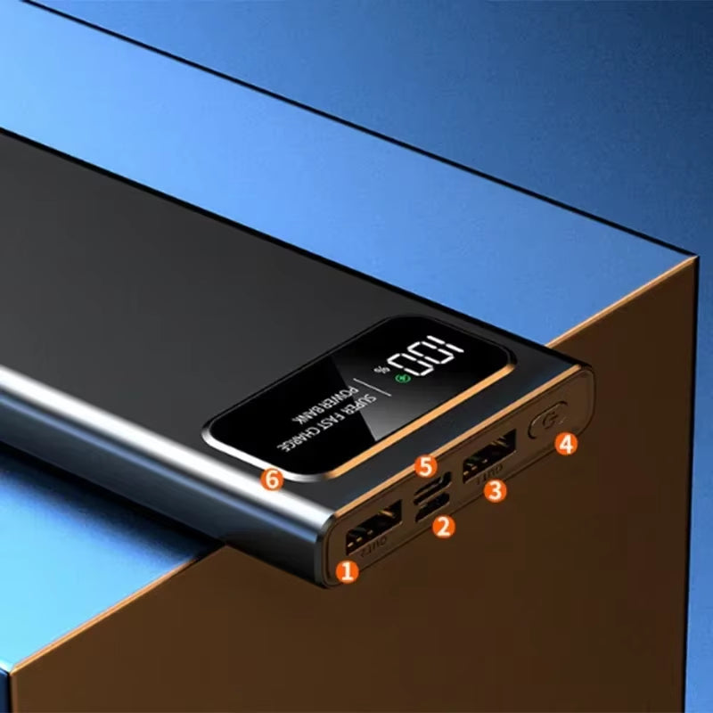 120W Mobile Power Bank Super Fast Charge 200000Mah Large Capacity Fast Charge Battery External Battery Mobile Power Bank