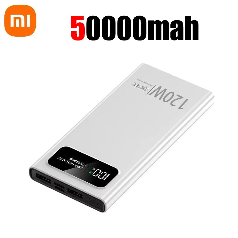 120W Mobile Power Bank Super Fast Charge 200000Mah Large Capacity Fast Charge Battery External Battery Mobile Power Bank