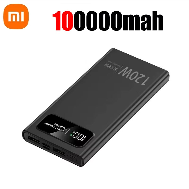 120W Mobile Power Bank Super Fast Charge 200000Mah Large Capacity Fast Charge Battery External Battery Mobile Power Bank